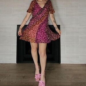 NWT Multicolor Anthropologie Mini Dress